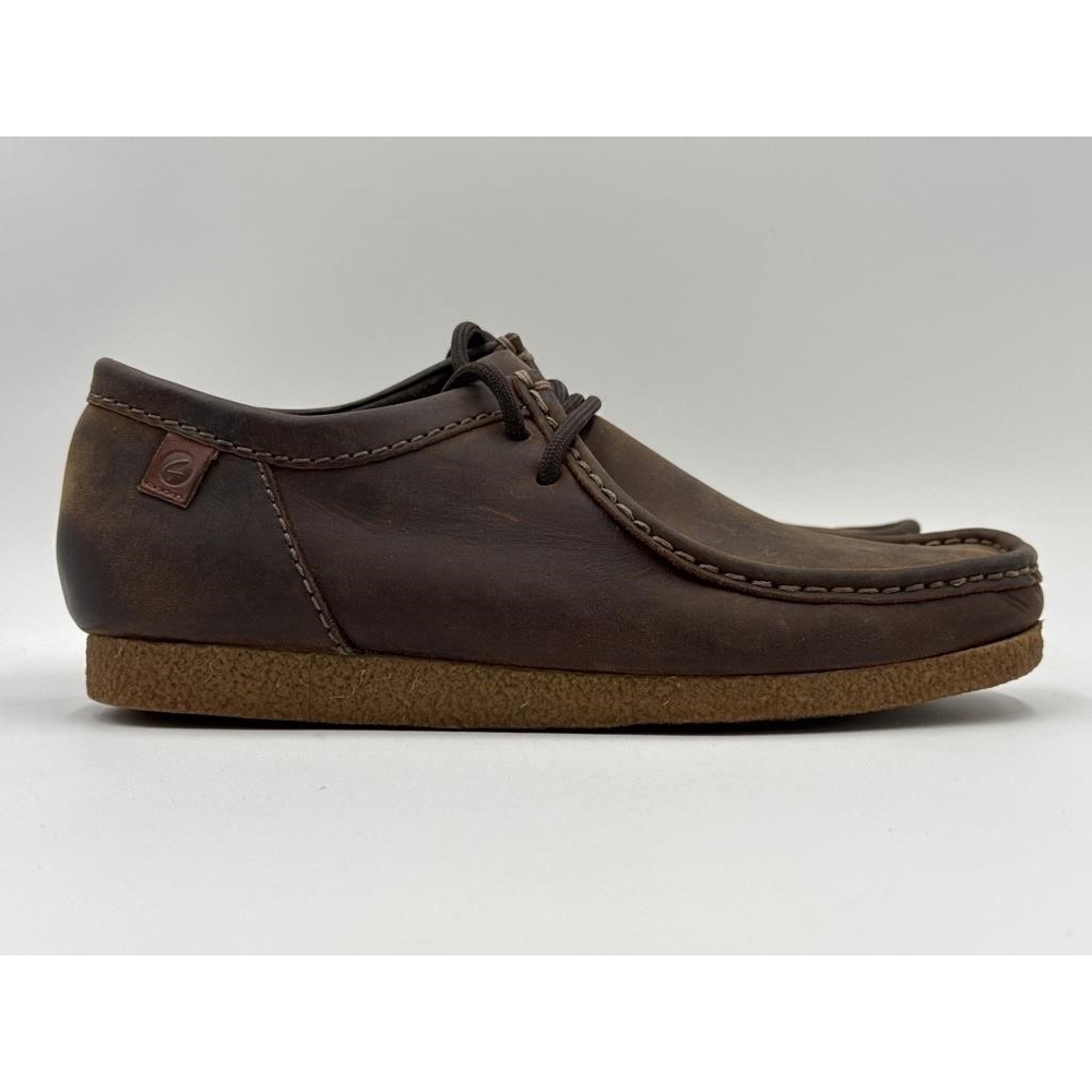 Clarks Shacre II Run Mocha Beeswax Leather Shoes Size Men’s 8 - Picture 2 of 5